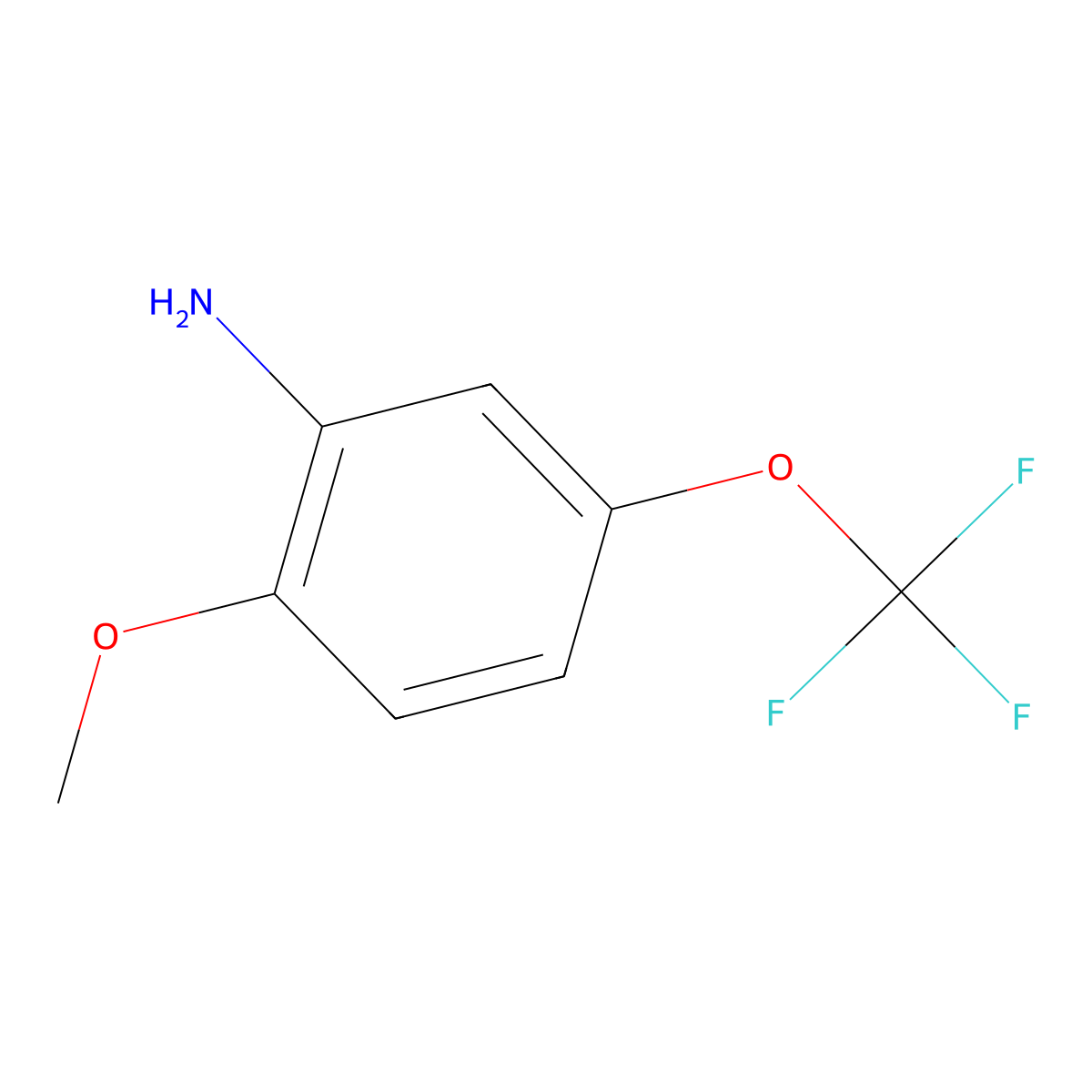 2-Methoxy-5-(trifluoromethoxy)aniline molecular structure, CAS 660848-57-7