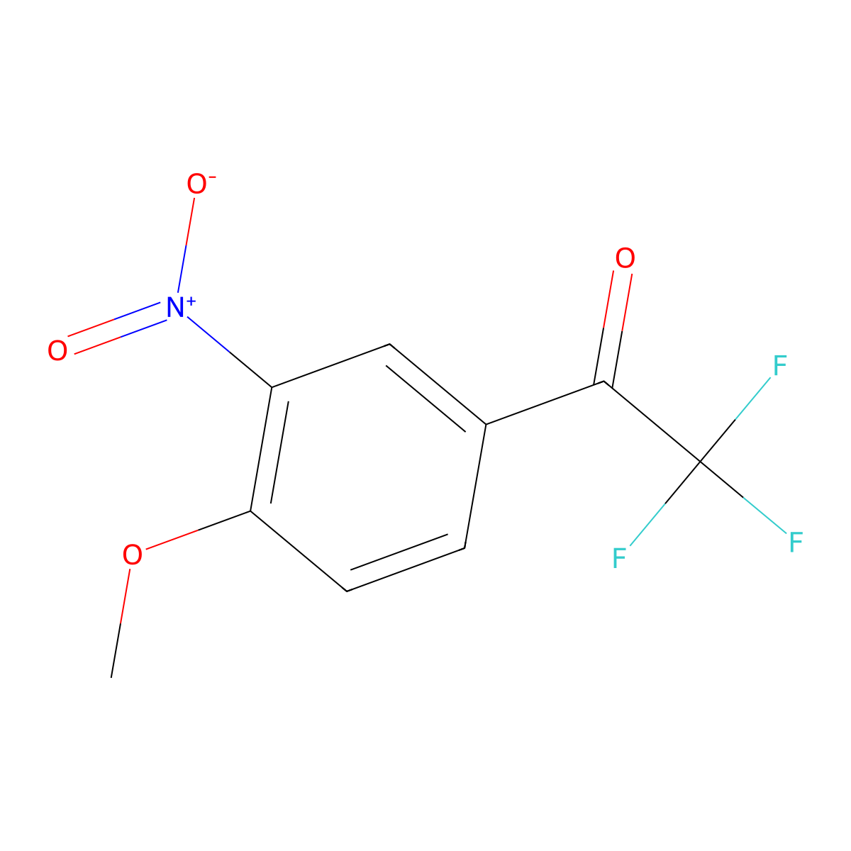 2,2,2-Trifluoro-1-(4-methoxy-3-nitrophenyl)ethan-1-one molecular structure, CAS 660848-62-4