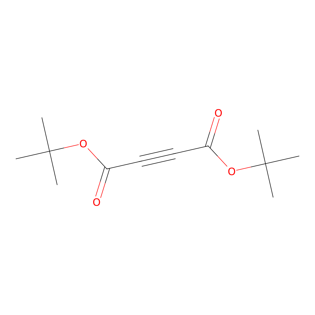 Di-tert-butyl 2-butynedioate molecular structure, CAS 66086-33-7