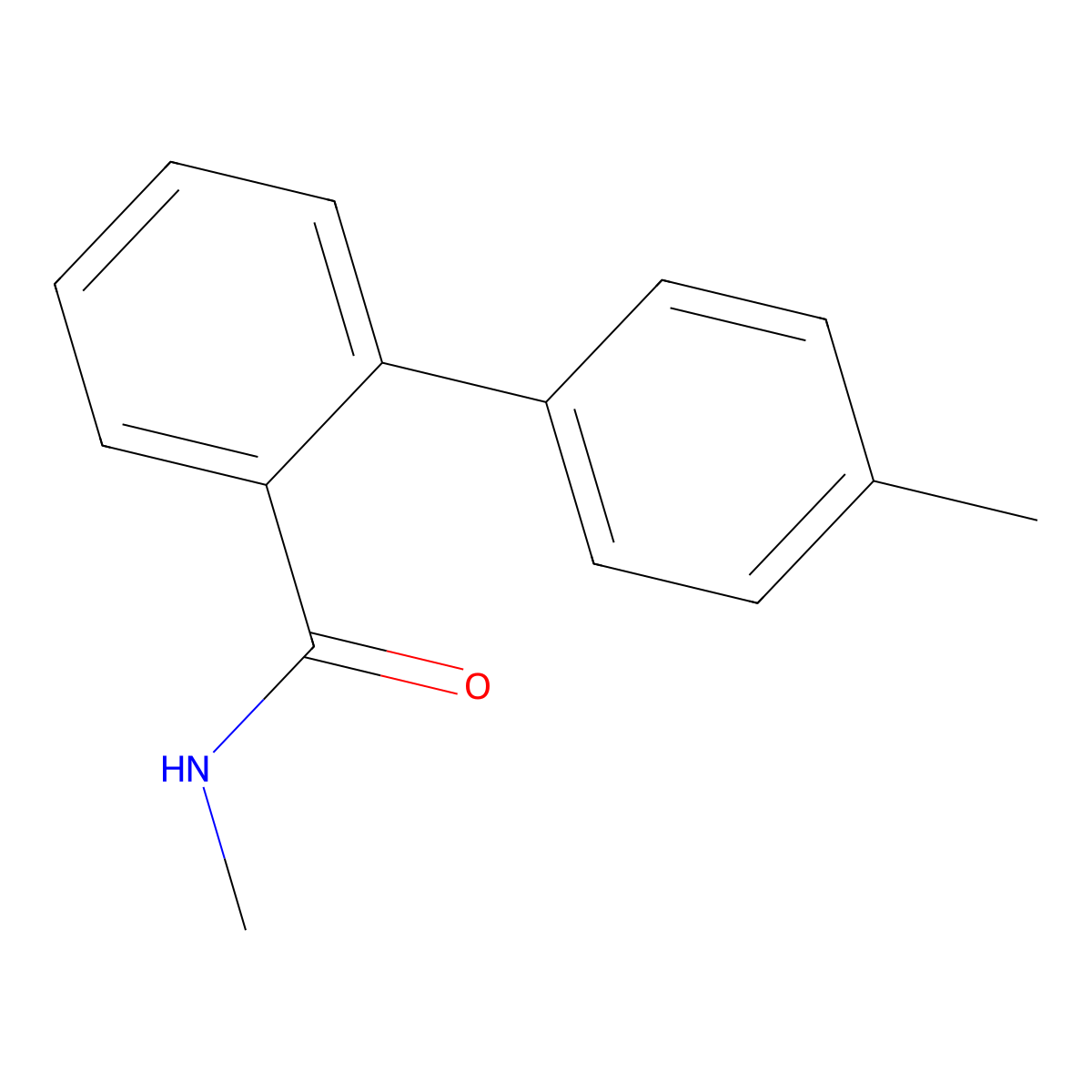 N,4'-Dimethyl[1,1'-biphenyl]-2-carboxamide molecular structure, CAS 66087-66-9