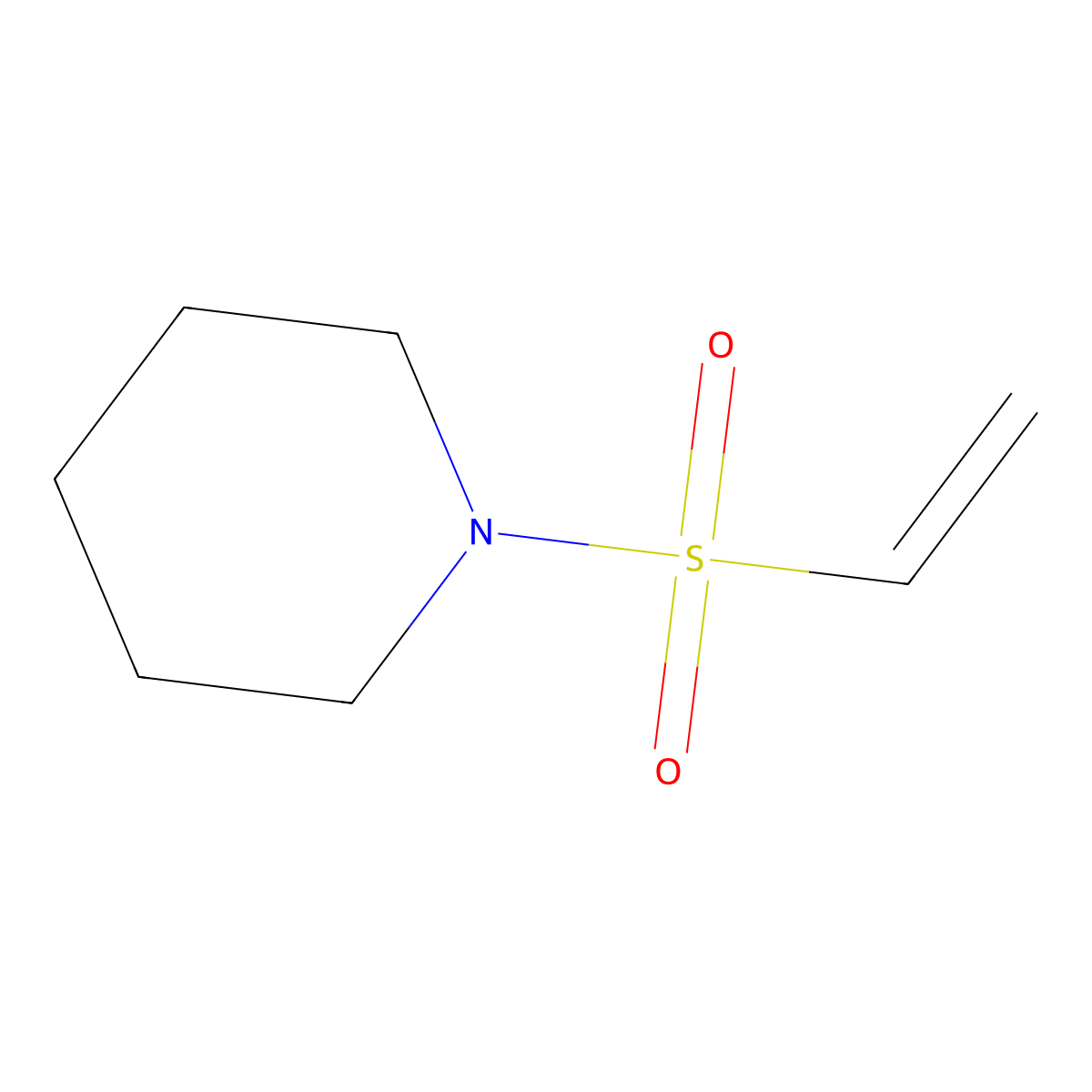 1-(Vinylsulfonyl)piperidine molecular structure, CAS 66089-45-0