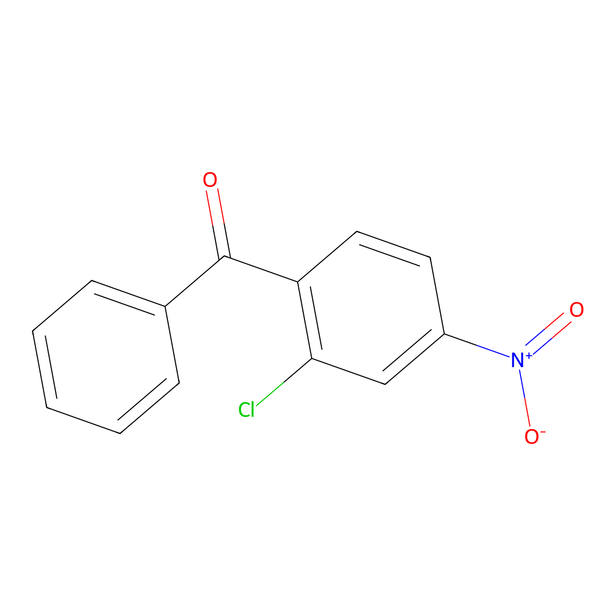 (2-Chloro-4-nitrophenyl)(phenyl)methanone molecular structure, CAS 6609-01-4