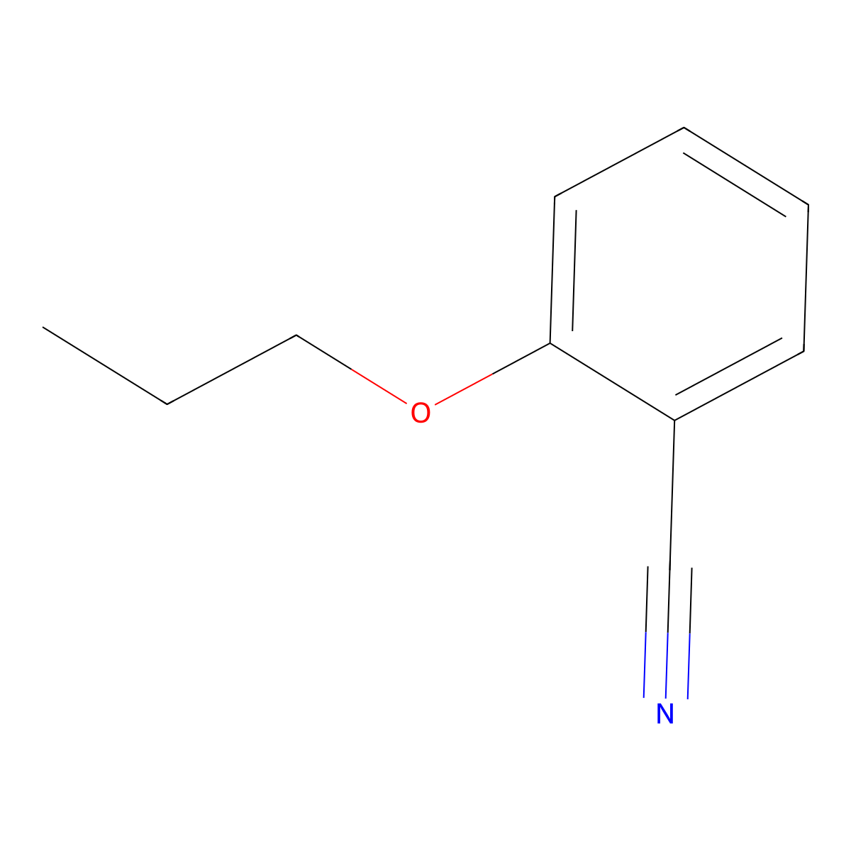 2-Propoxybenzonitrile molecular structure, CAS 6609-58-1