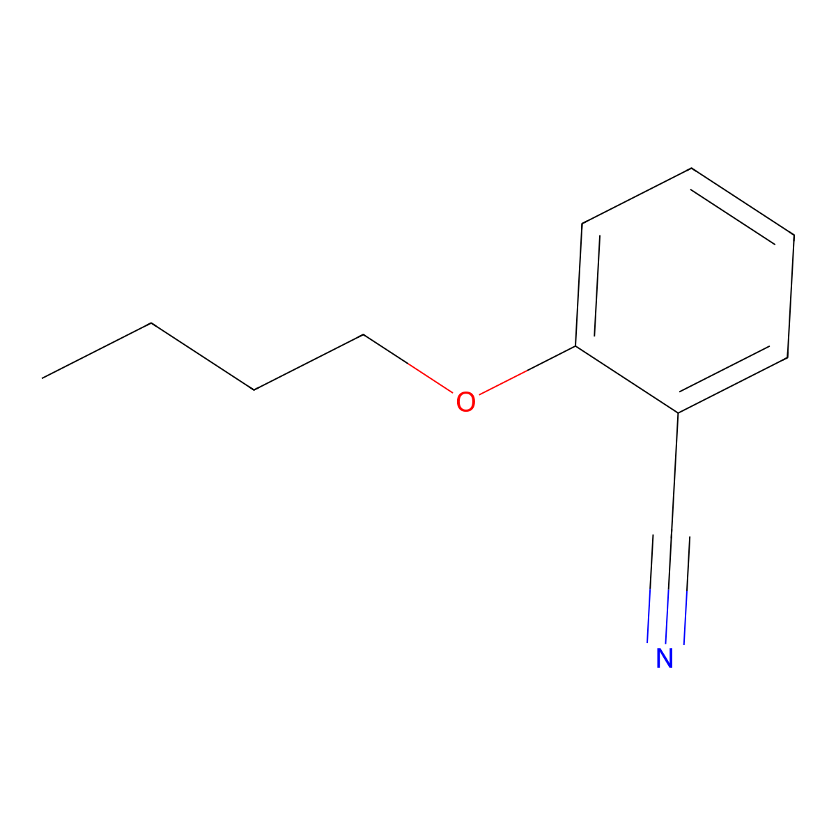 2-Butoxybenzonitrile molecular structure, CAS 6609-59-2