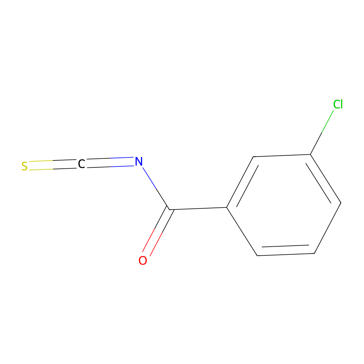 3-Chlorobenzoyl isothiocyanate molecular structure, CAS 66090-36-6