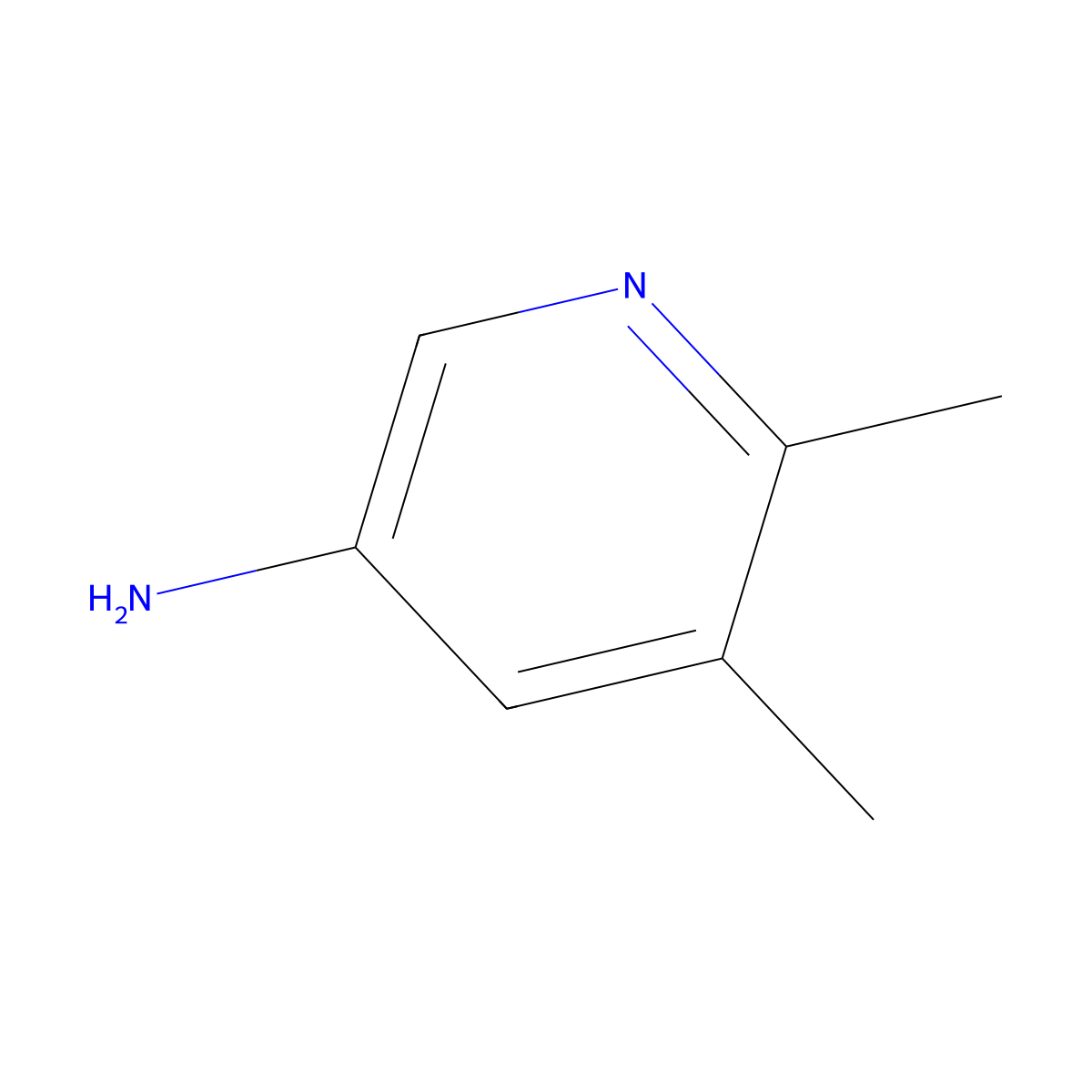 5,6-Dimethylpyridin-3-amine molecular structure, CAS 66093-07-0