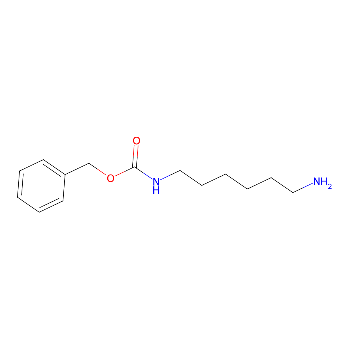 1-Amino-6-phenylmethoxycarbonylamino-hexane molecular structure, CAS 66095-18-9