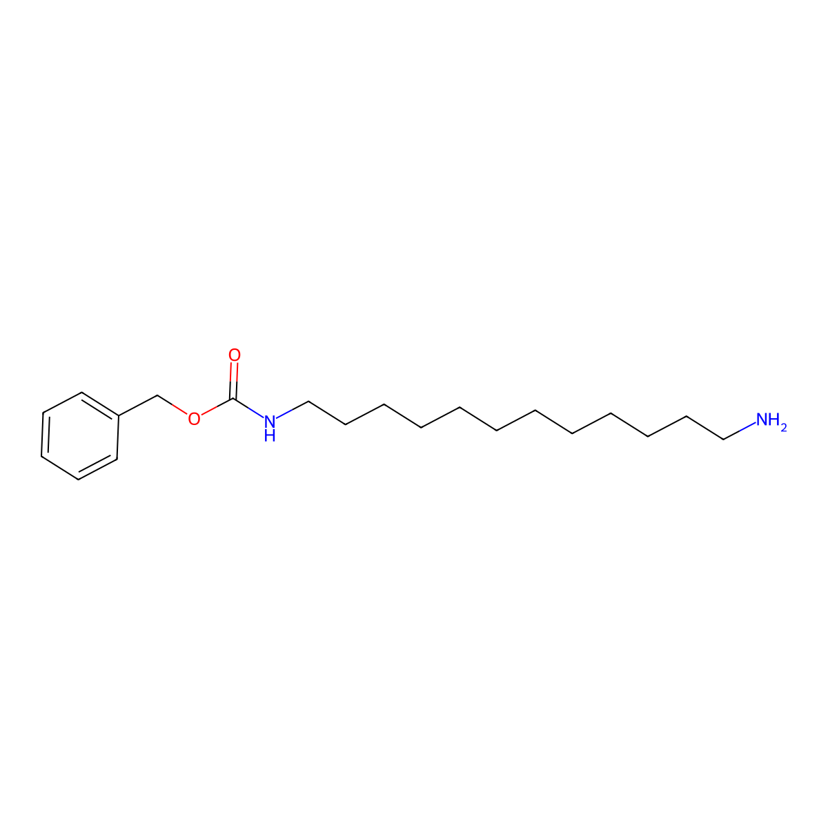 Benzyl (12-aminododecyl)carbamate molecular structure, CAS 66095-20-3