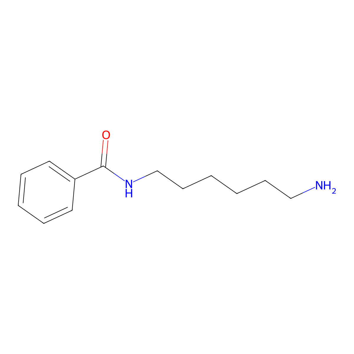 N-(6-aminohexyl)benzamide molecular structure, CAS 66095-34-9