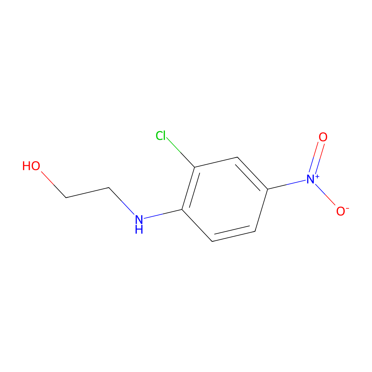 2-(2-Chloro-4-nitroanilino)ethanol molecular structure, CAS 66095-92-9