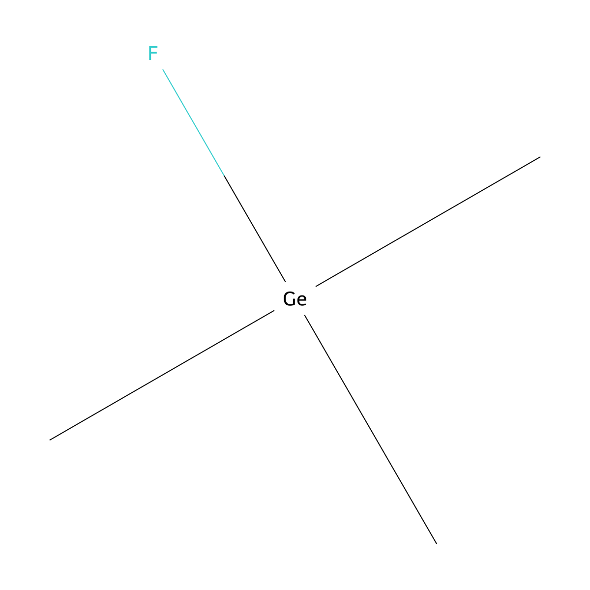 Trimethylgermyl fluoride molecular structure, CAS 661-37-0