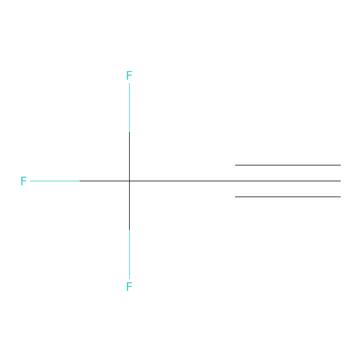 3,3,3-Trifluoropropyne molecular structure, CAS 661-54-1