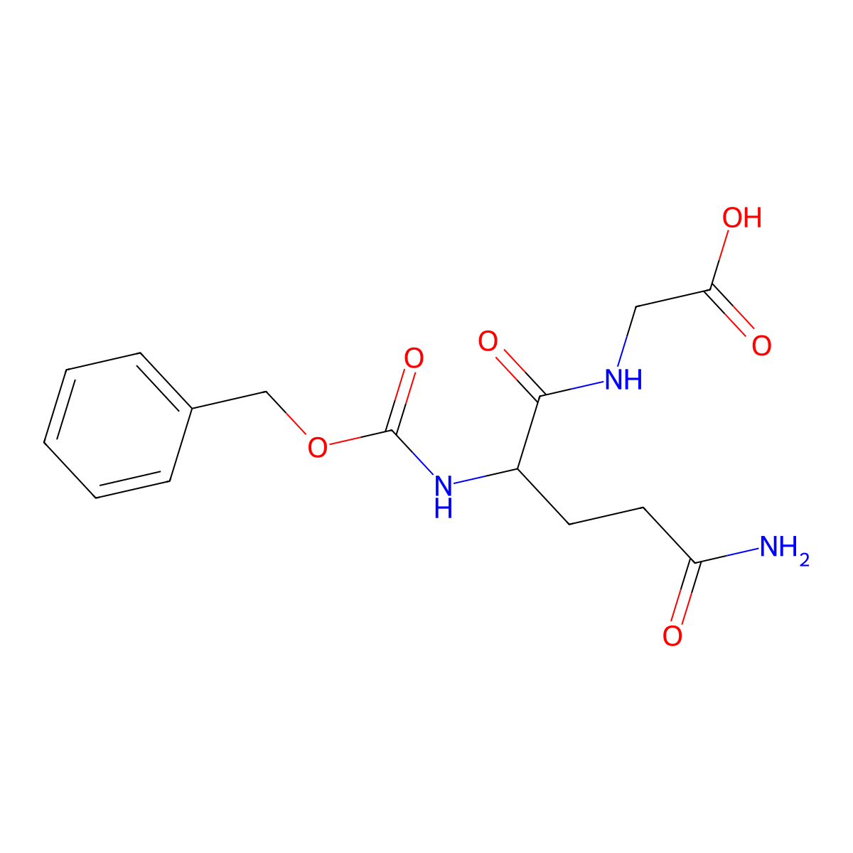 Z-Gln-Gly-OH molecular structure, CAS 6610-42-0