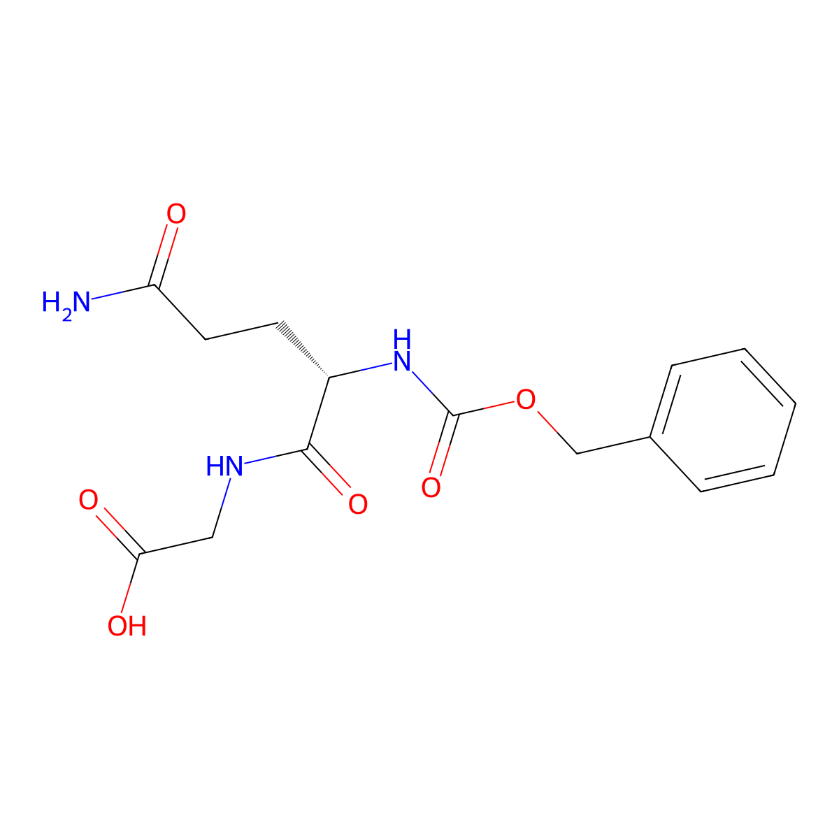 Z-Gln-Gly-OH molecular structure, CAS 6610-42-0