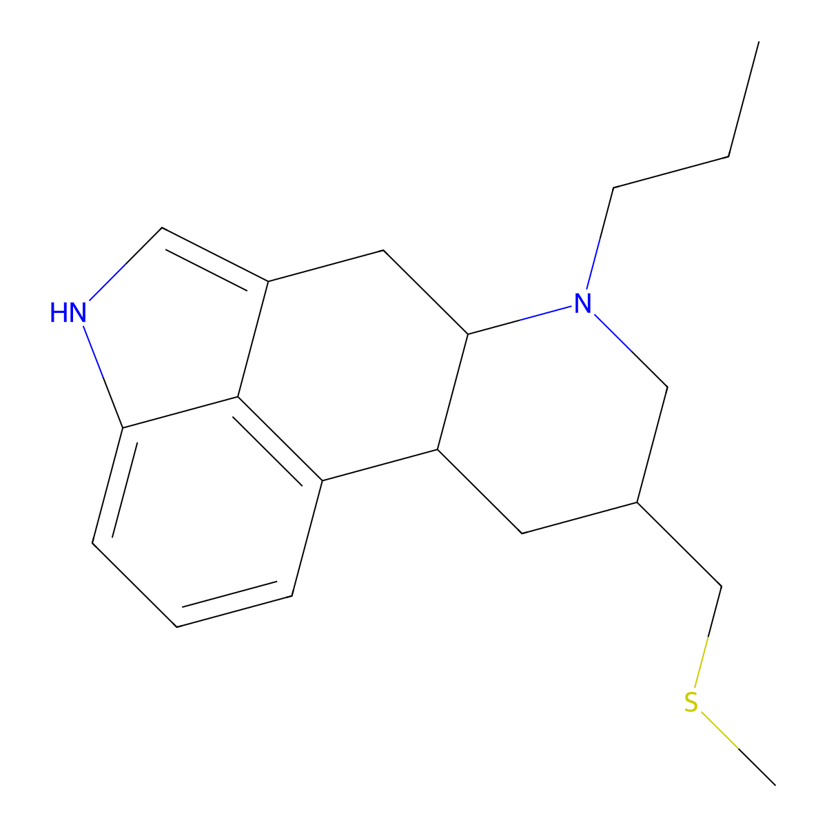 Pergolide molecular structure, CAS 66104-22-1