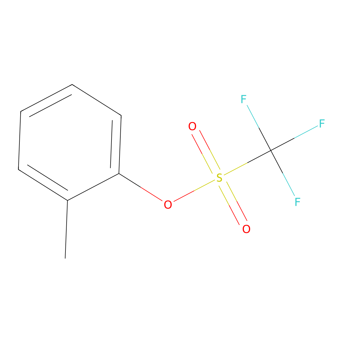 o-Tolyl Trifluoromethanesulfonate molecular structure, CAS 66107-34-4