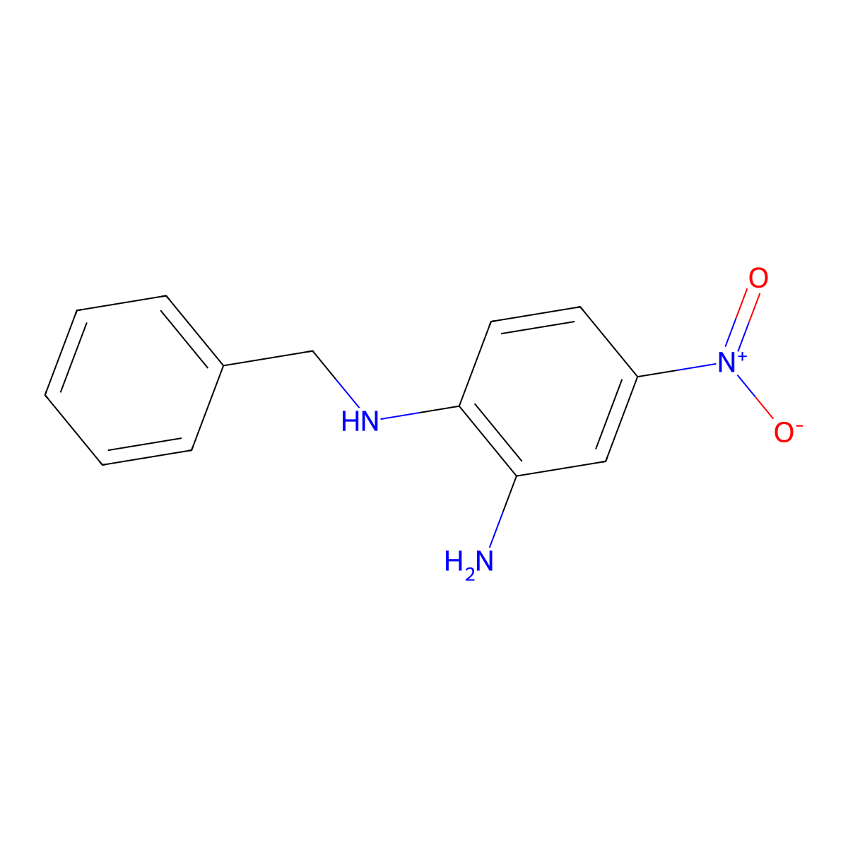 N~1~-benzyl-4-nitro-1,2-benzenediamine molecular structure, CAS 66108-86-9