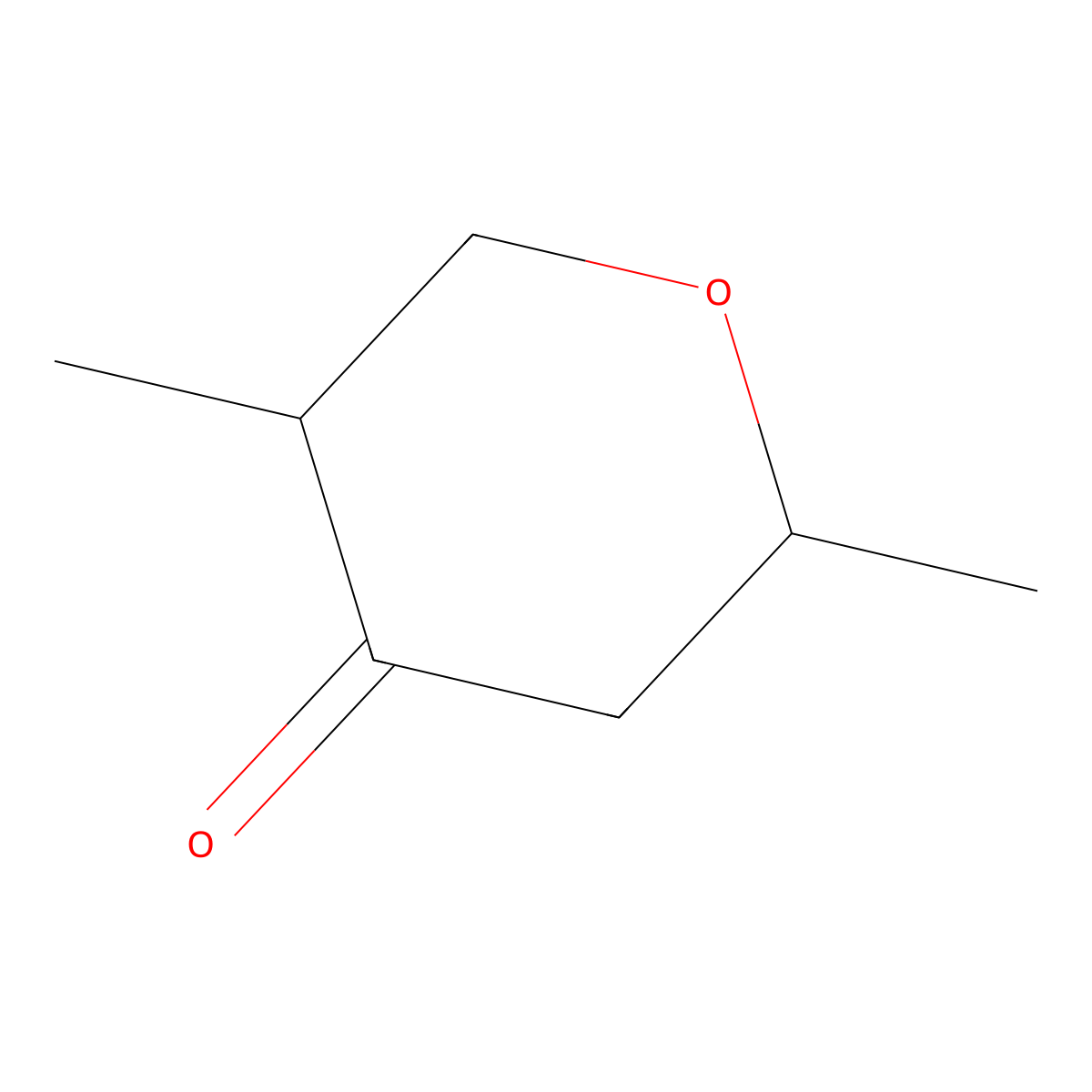 2,5-Dimethyldihydro-2H-pyran-4(3H)-one molecular structure, CAS 66109-81-7