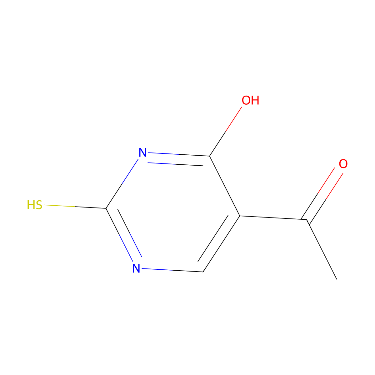 5-Acetyl-2-sulfanylidene-2,3-dihydropyrimidin-4(1H)-one molecular structure, CAS 66116-80-1