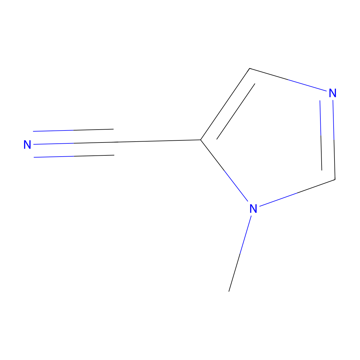 1-Methyl-1H-imidazole-5-carbonitrile molecular structure, CAS 66121-66-2