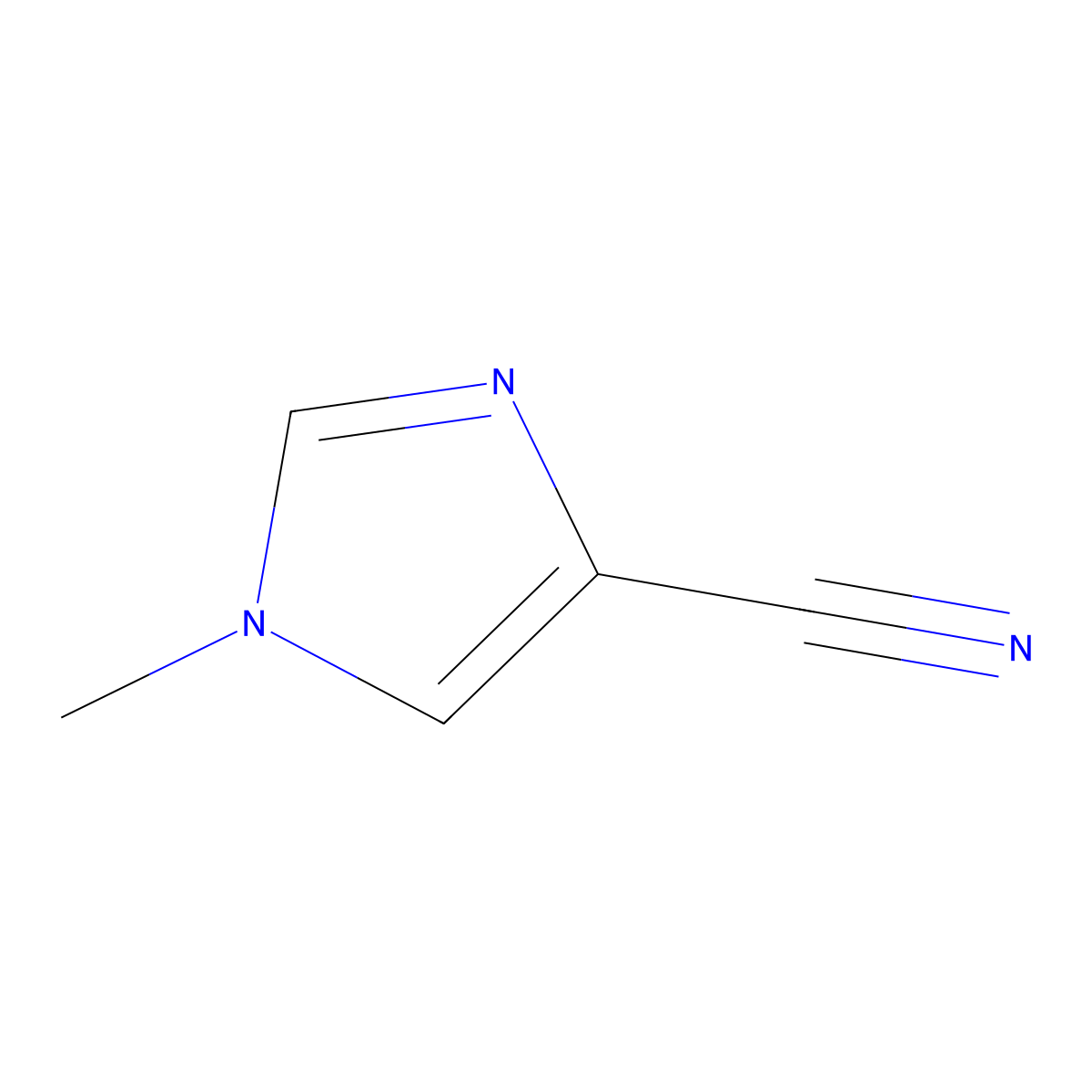 1-Methyl-1H-imidazole-4-carbonitrile molecular structure, CAS 66121-69-5