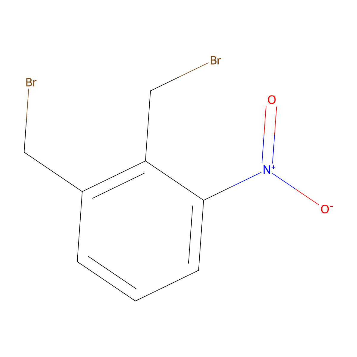 1,2-Bis(bromomethyl)-3-nitrobenzene molecular structure, CAS 66126-16-7