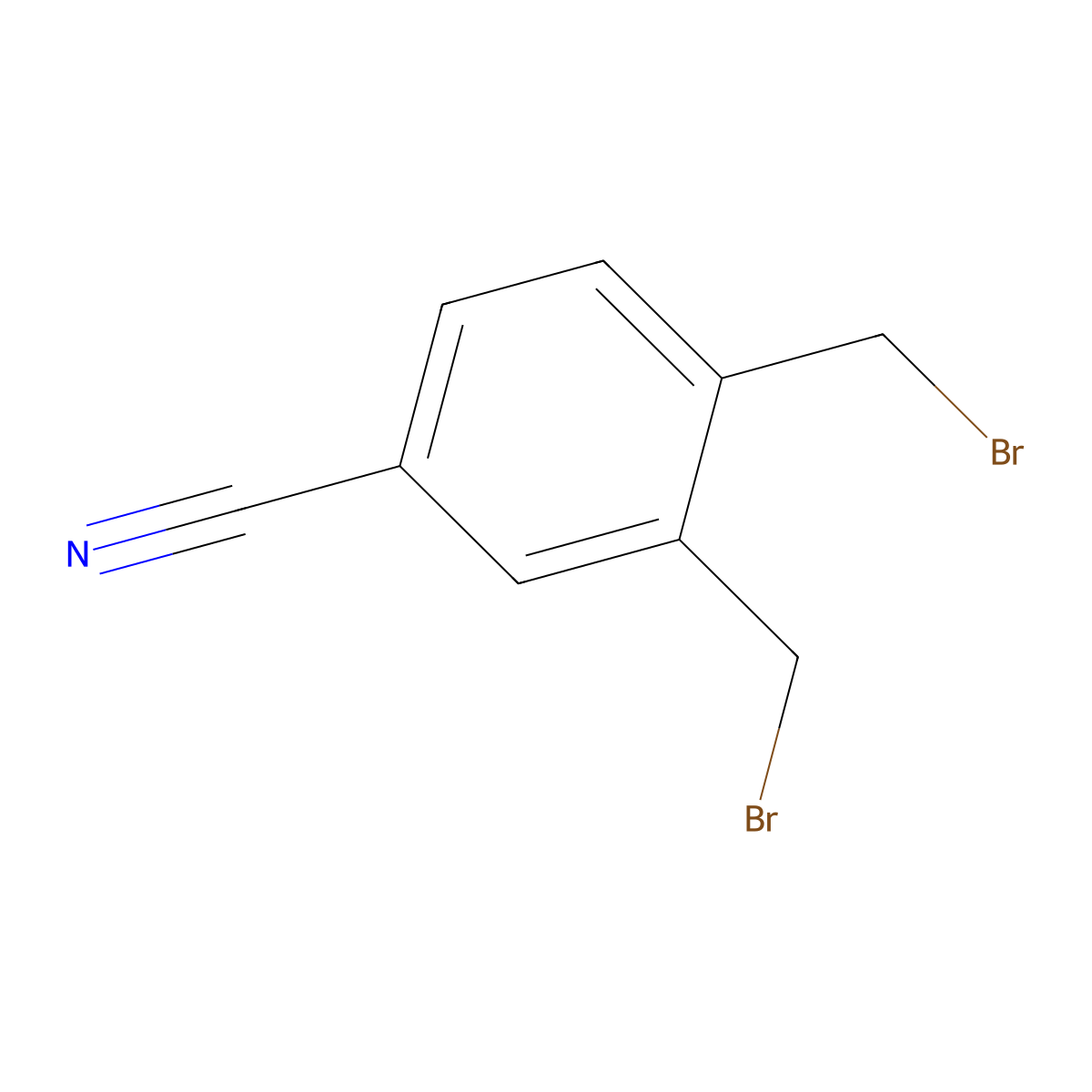 3,4-Bis(bromomethyl)benzonitrile molecular structure, CAS 66126-17-8