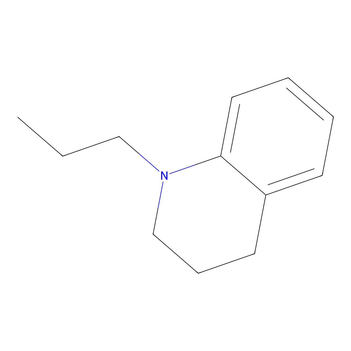Quinoline, 1,2,3,4-tetrahydro-1-propyl- molecular structure, CAS 6613-29-2