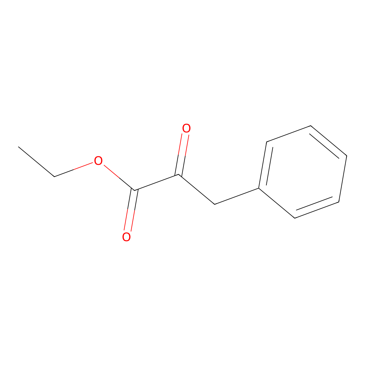 Ethyl 2-oxo-3-phenylpropanoate molecular structure, CAS 6613-41-8