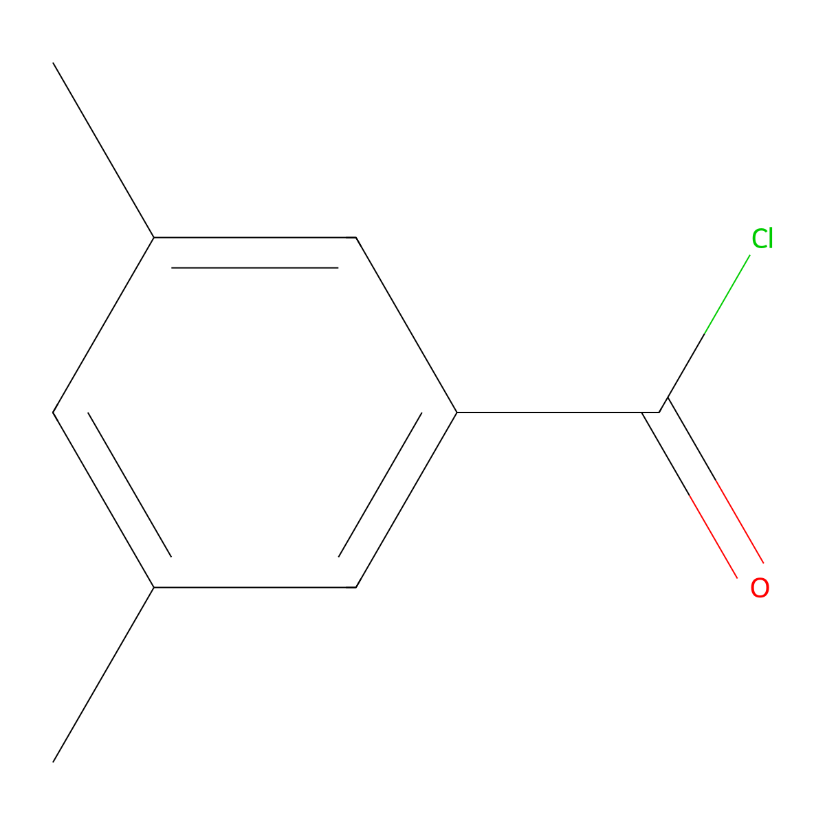 3,5-Dimethylbenzoyl Chloride molecular structure, CAS 6613-44-1