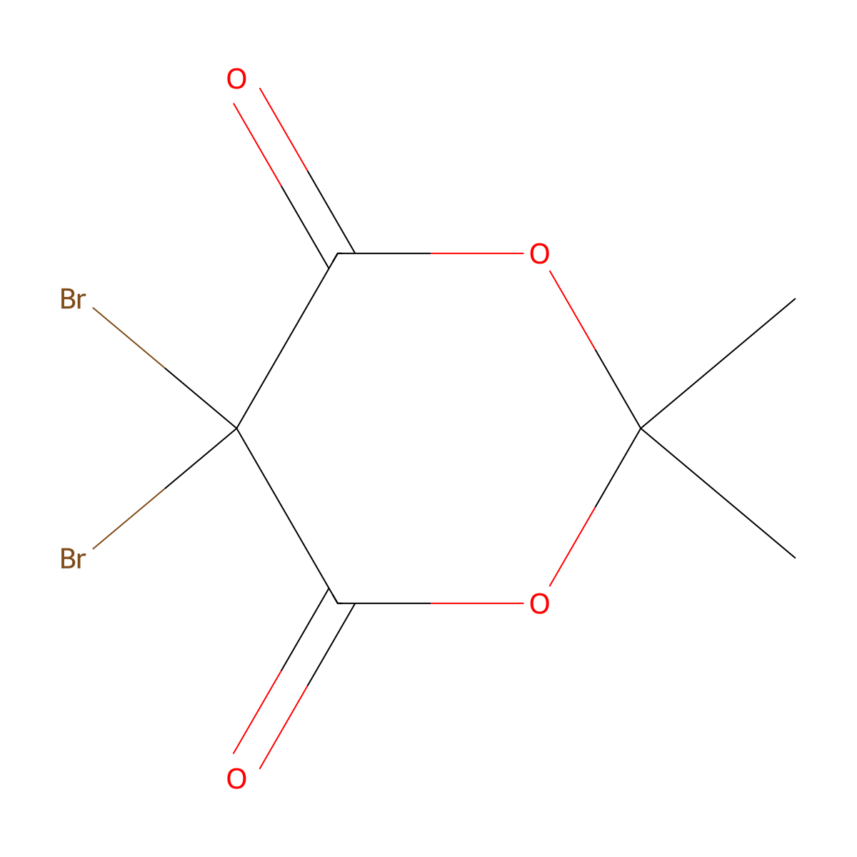 5,5-Dibromomeldrum's Acid molecular structure, CAS 66131-14-4