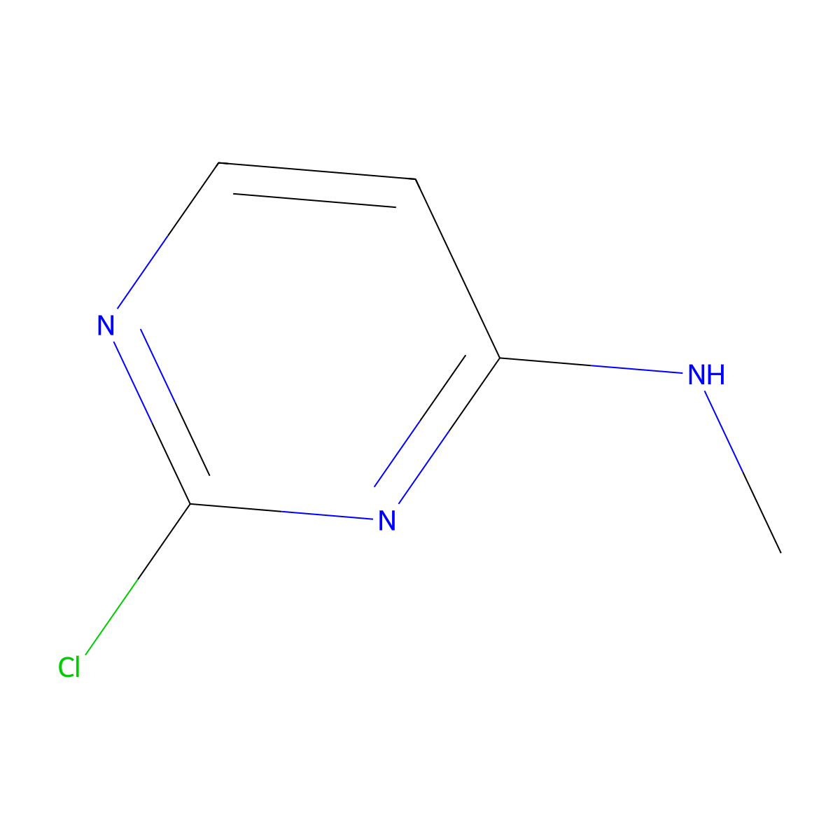 2-Chloro-N-methylpyrimidin-4-amine molecular structure, CAS 66131-68-8