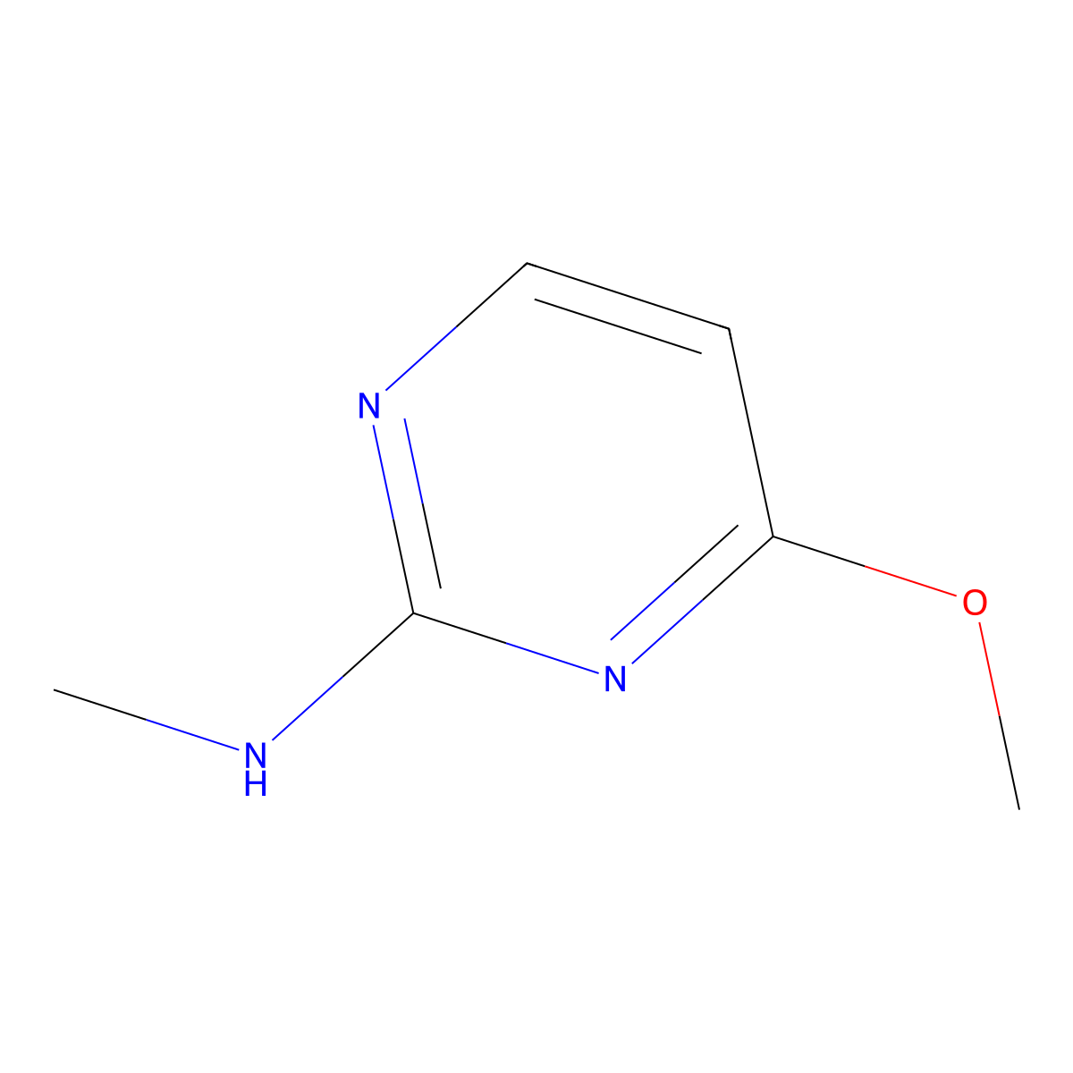 4-Methoxy-N-methyl-2-pyrimidinamine molecular structure, CAS 66131-71-3