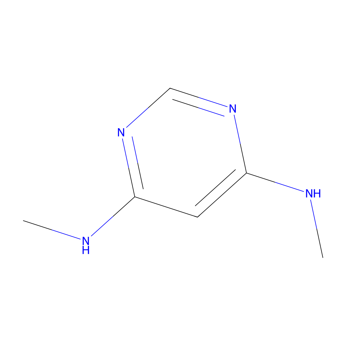 N4,N6-dimethylpyrimidine-4,6-diamine molecular structure, CAS 66131-72-4