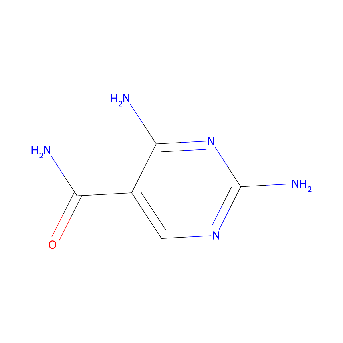 2,4-Diaminopyrimidine-5-carboxamide molecular structure, CAS 66131-74-6