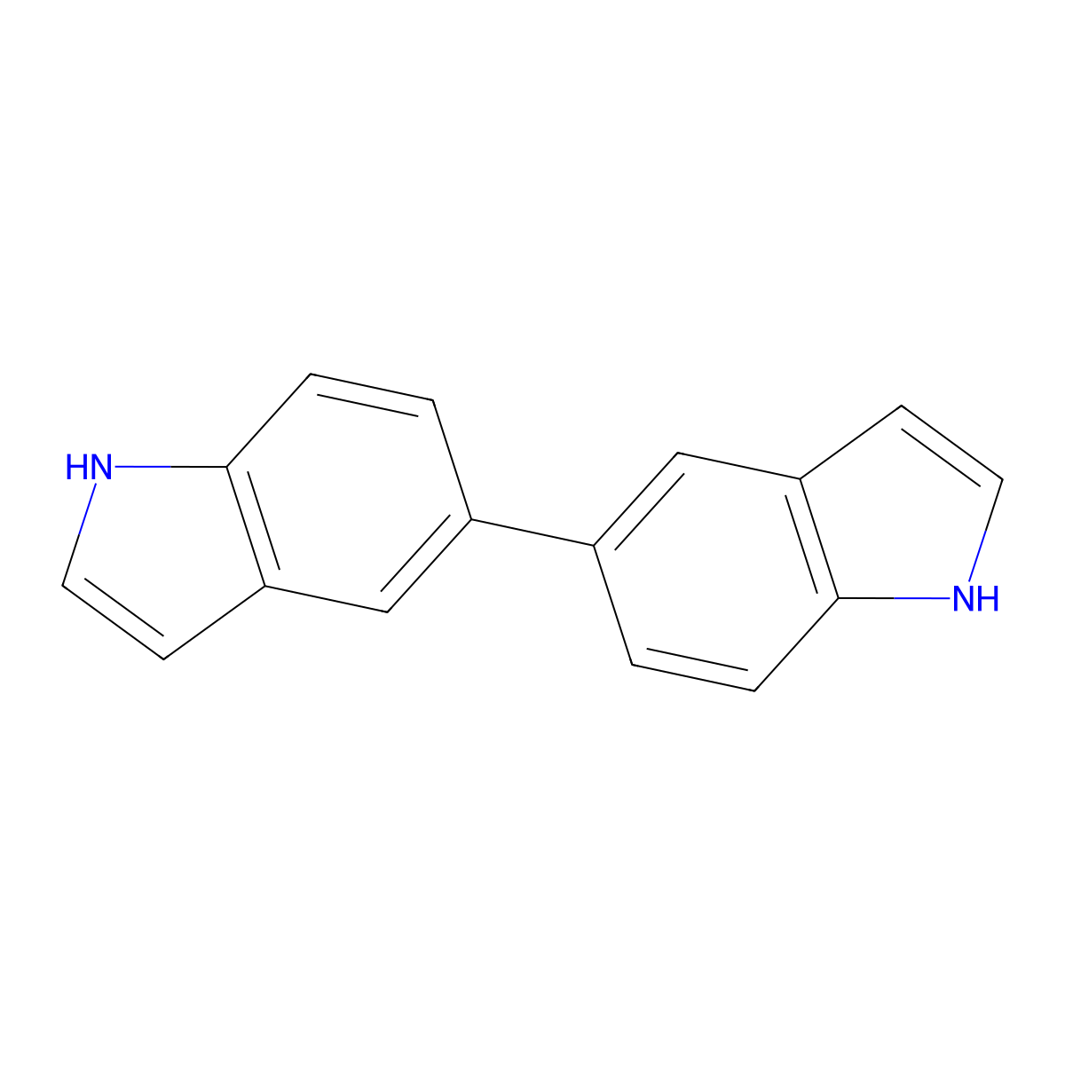 5,5'-Bi-1H-indole molecular structure, CAS 66134-18-7
