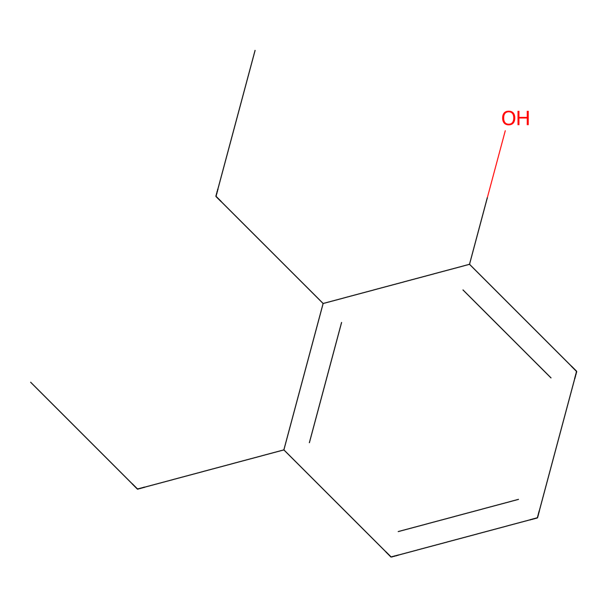 2,3-Diethylphenol molecular structure, CAS 66142-71-0