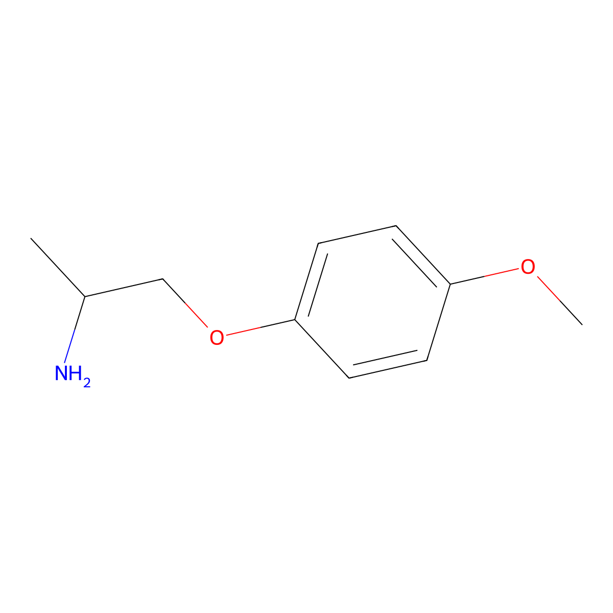 1-(4-Methoxyphenoxy)propan-2-amine molecular structure, CAS 66145-39-9