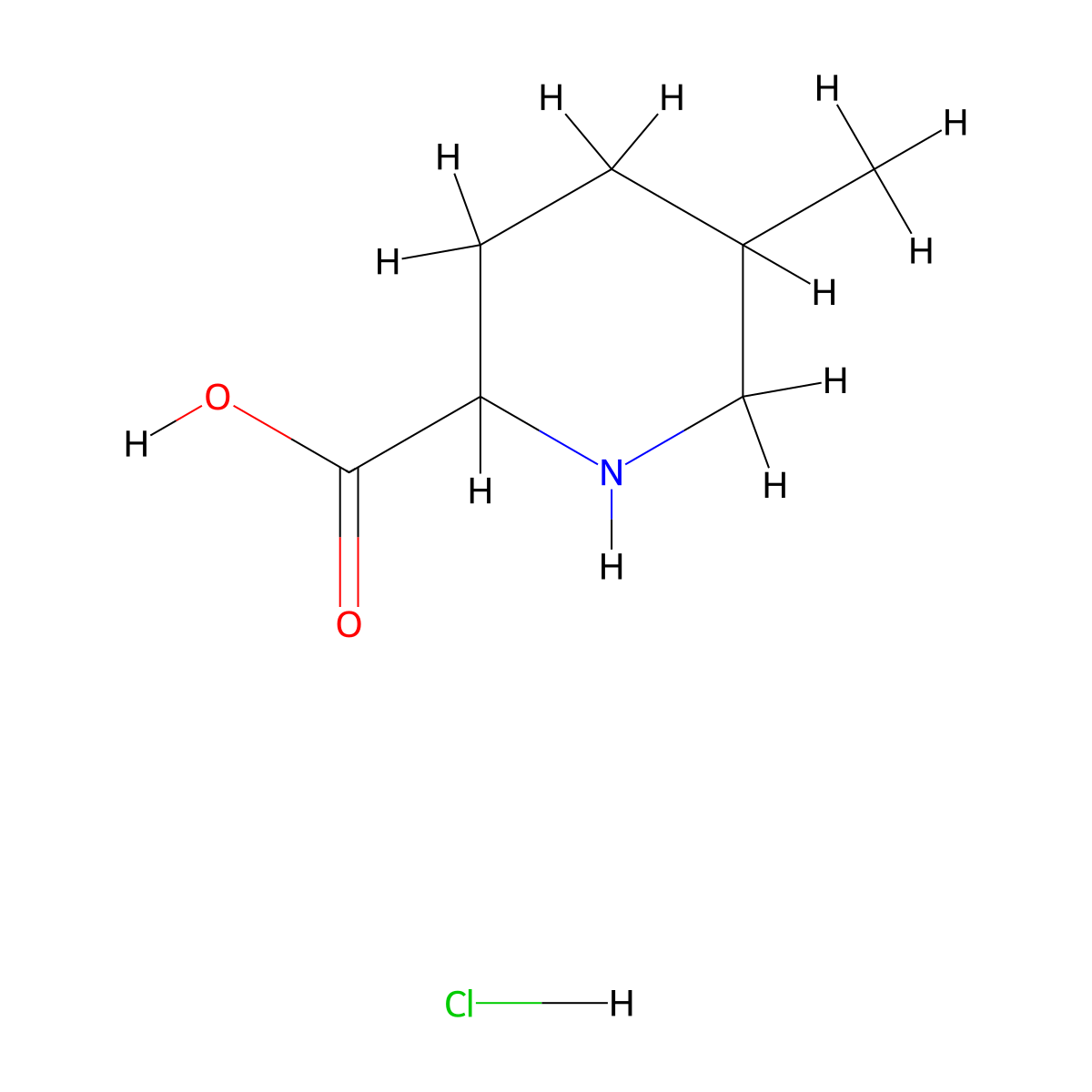 5-Methylpiperidine-2-carboxylic acid hydrochloride molecular structure, CAS 661459-01-4