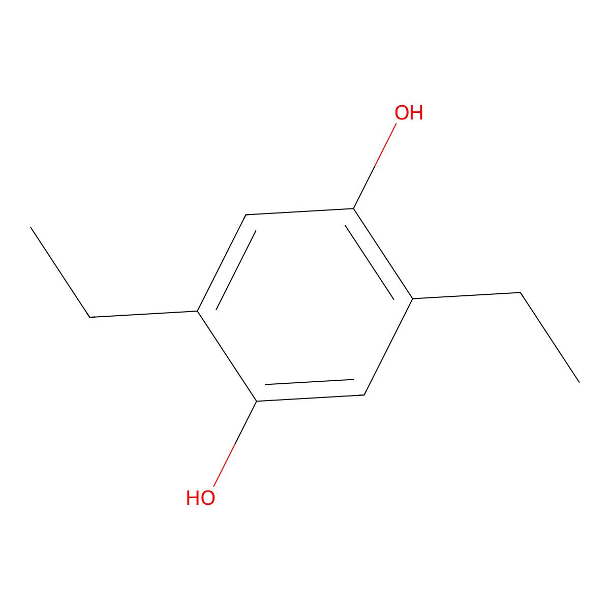 2,5-Diethylbenzene-1,4-diol molecular structure, CAS 66146-32-5