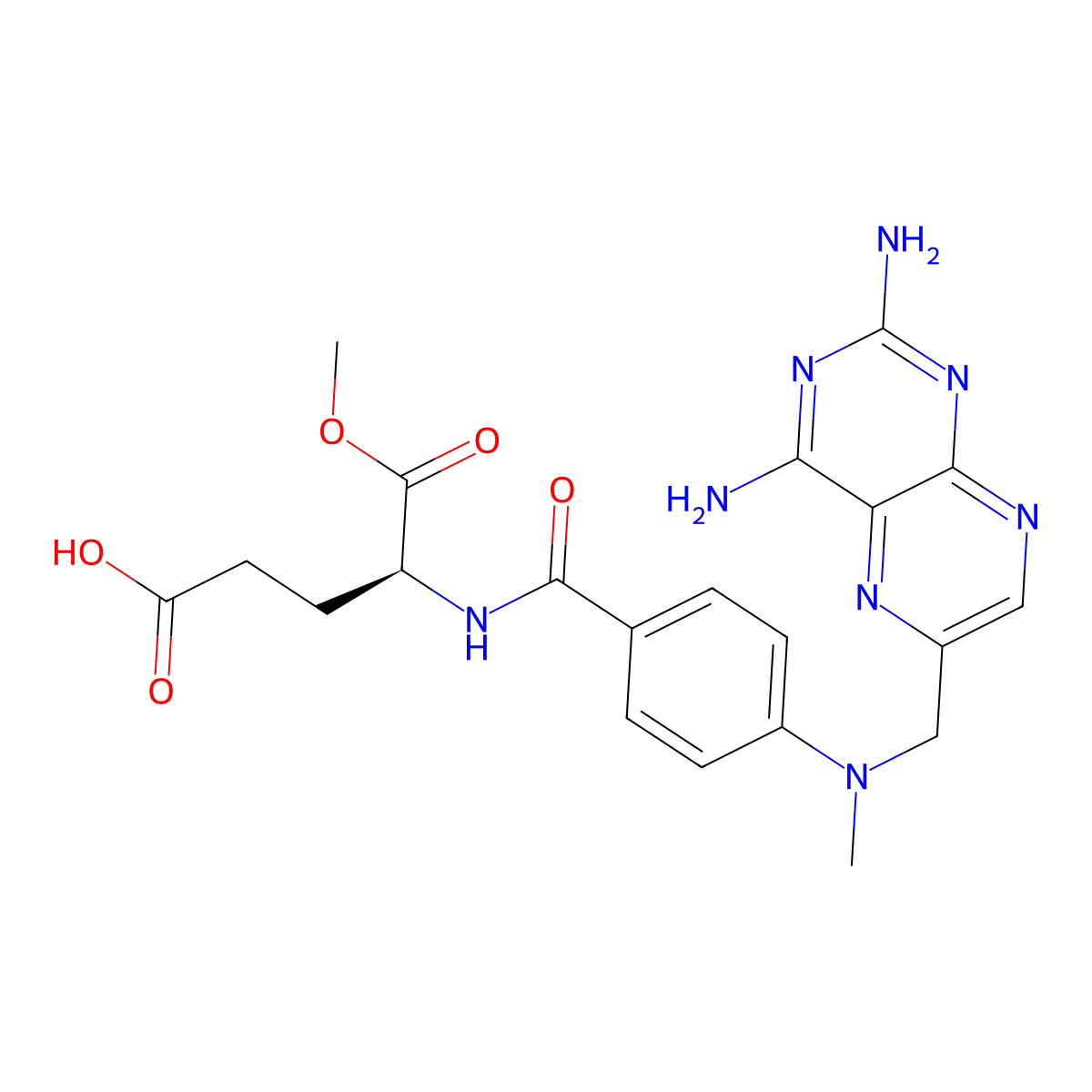 Methotrexate 1-methyl ester molecular structure, CAS 66147-29-3