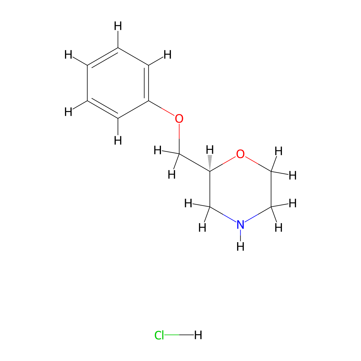 (S)-2-(Phenoxymethyl)morpholine hydrochloride molecular structure, CAS 661470-52-6