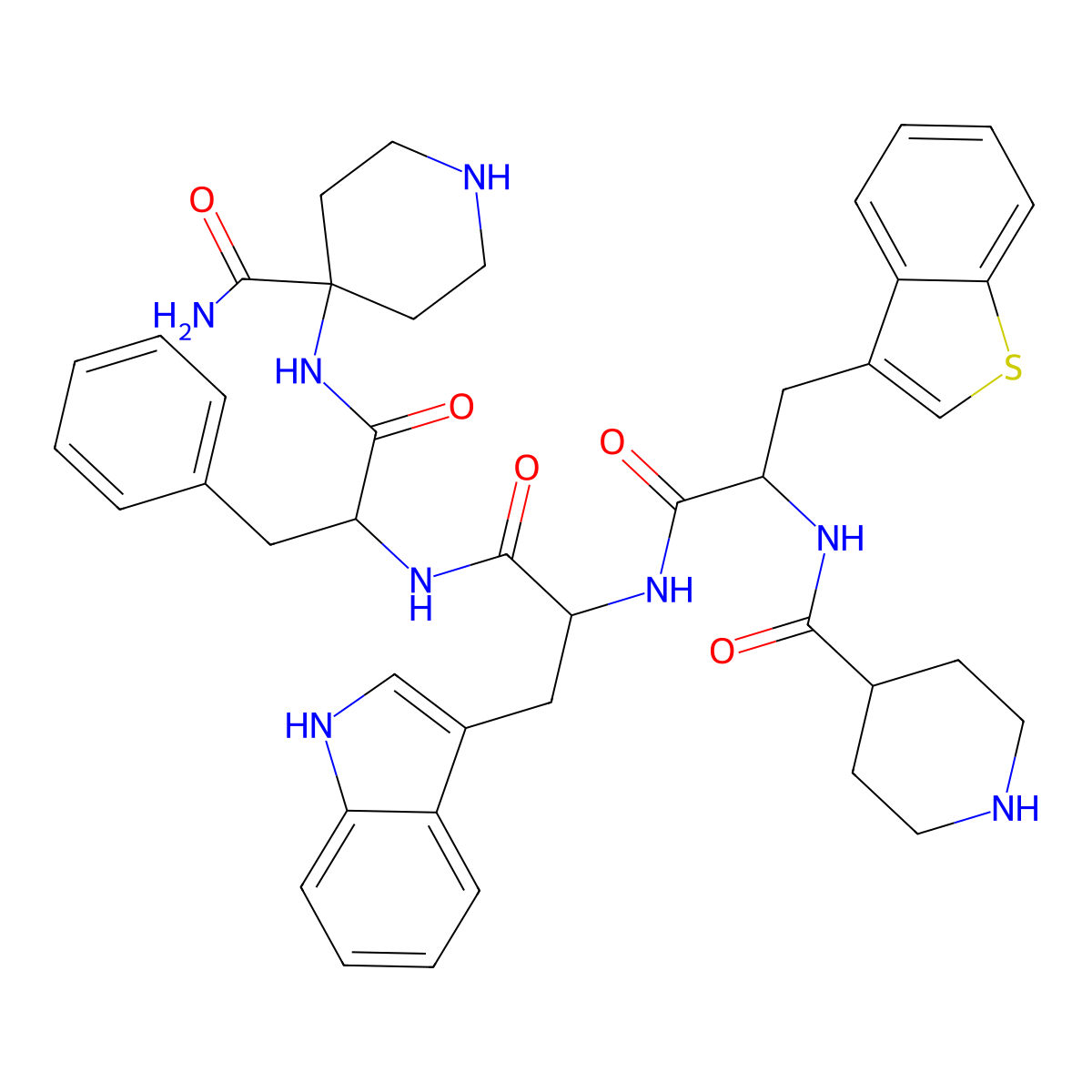 Relamorelin molecular structure, CAS 661472-41-9
