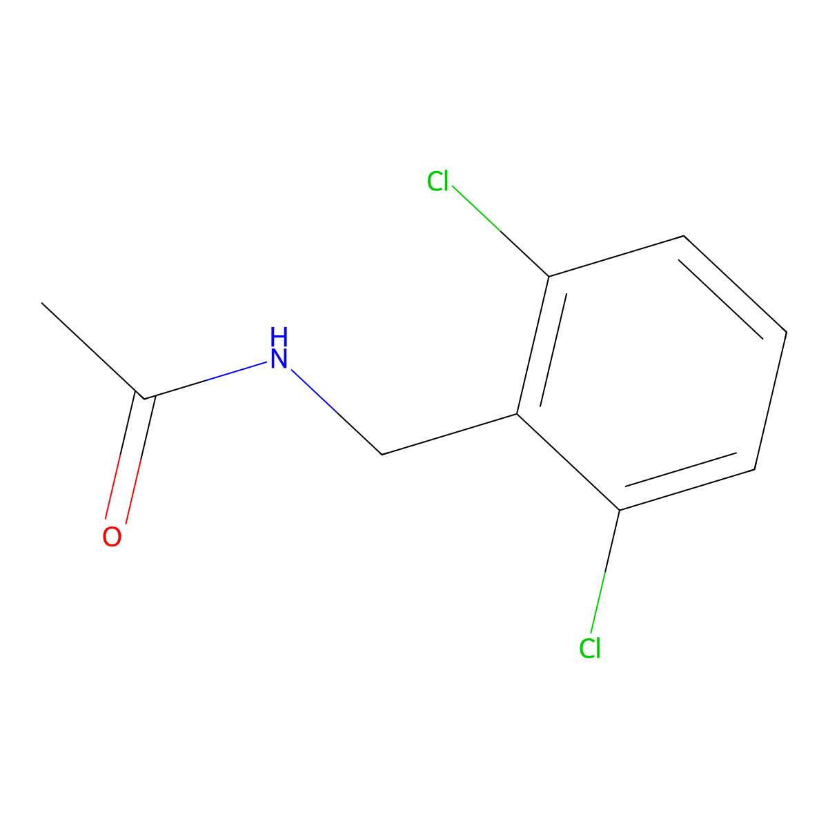 N-[(2,6-dichlorophenyl)methyl]acetamide molecular structure, CAS 661478-10-0