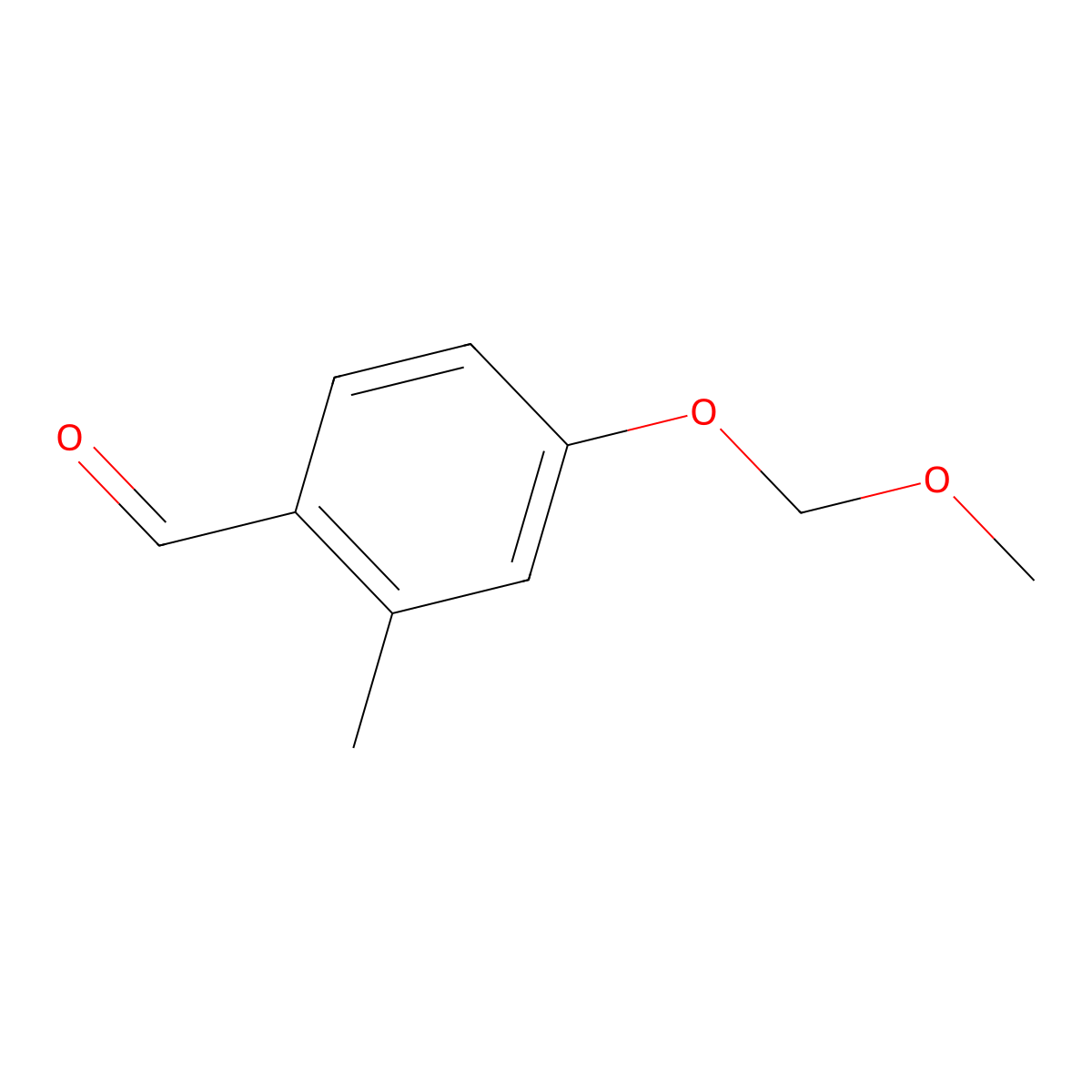 4-(Methoxymethoxy)-2-methylbenzaldehyde molecular structure, CAS 661481-12-5