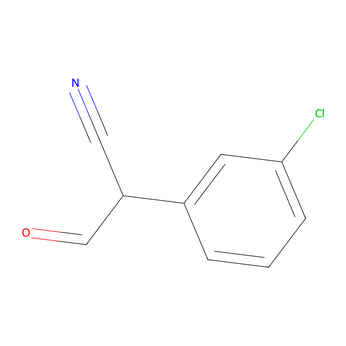 2-(3-Chlorophenyl)-3-oxopropanenitrile molecular structure, CAS 66154-58-3