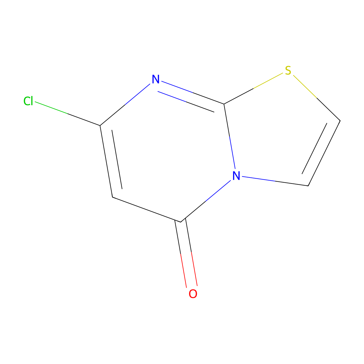 7-Chloro-5H-thiazolo[3,2-A]pyrimidin-5-one molecular structure, CAS 66155-69-9