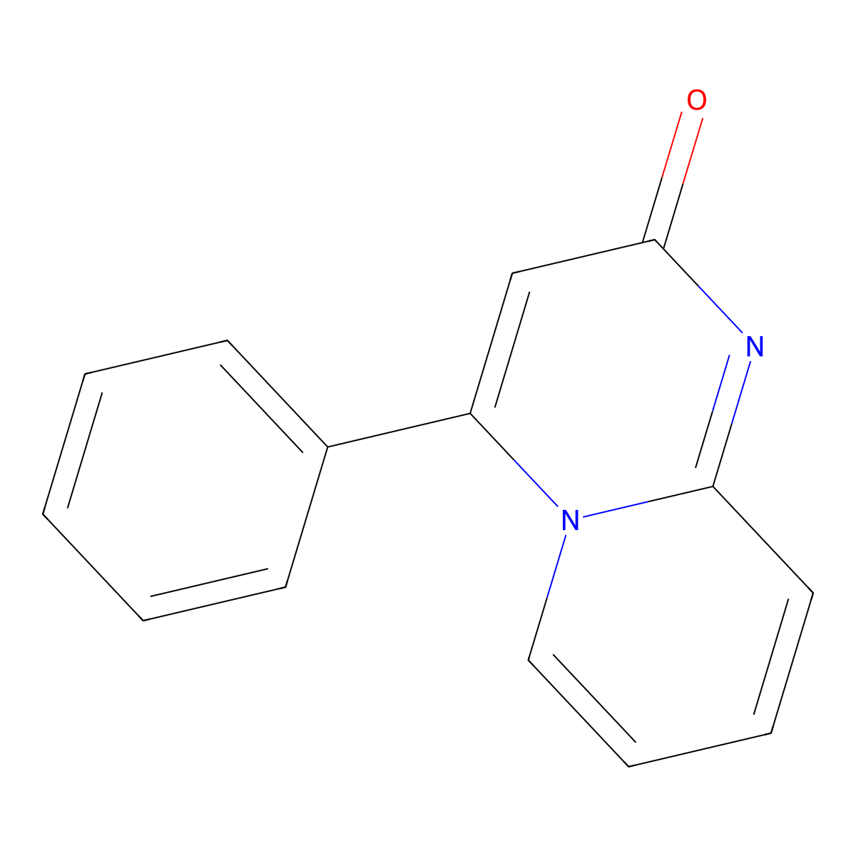 4-Phenyl-2H-pyrido(1,2-A)pyrimidin-2-one molecular structure, CAS 66156-19-2