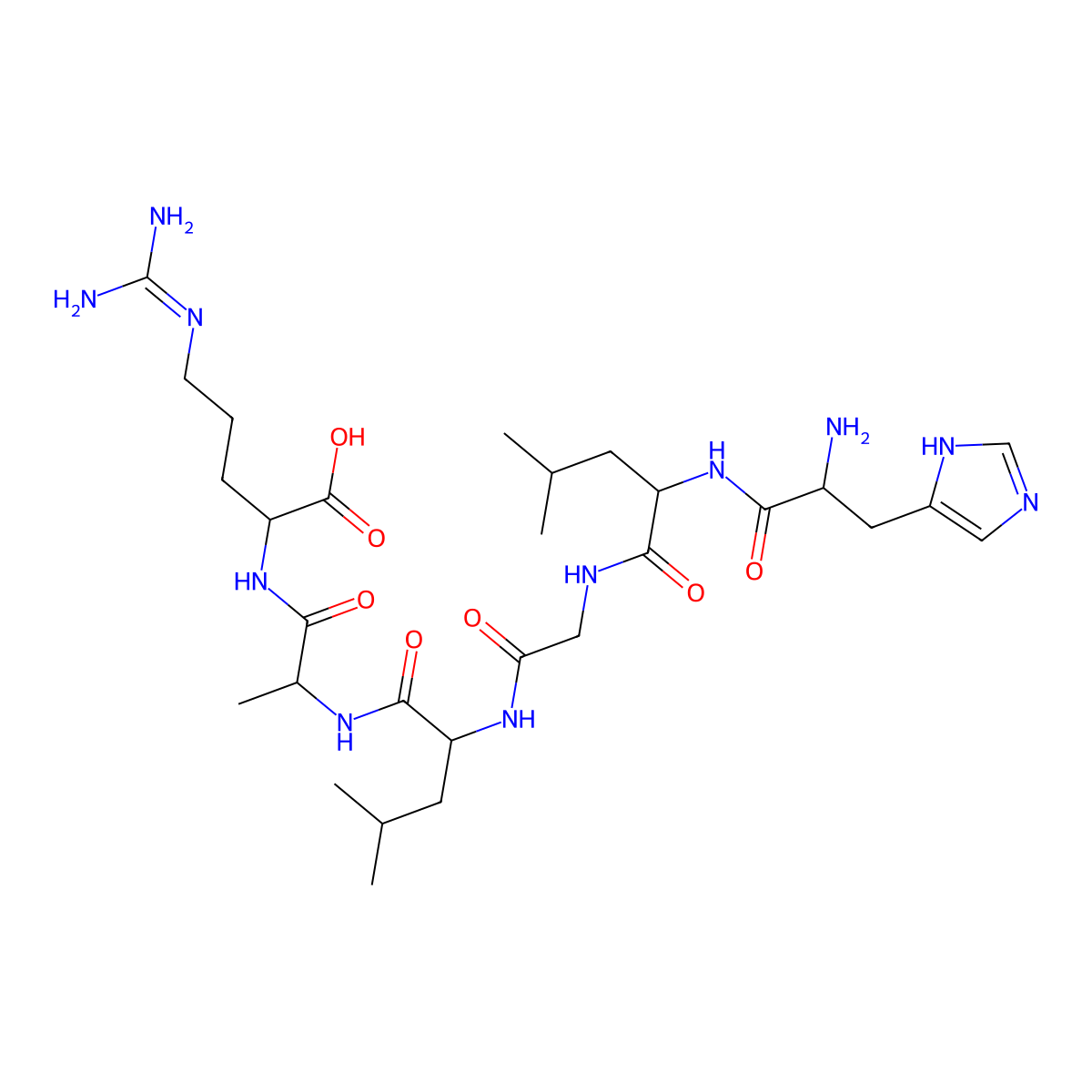 Complement C3a, (72-77) molecular structure, CAS 66157-45-7