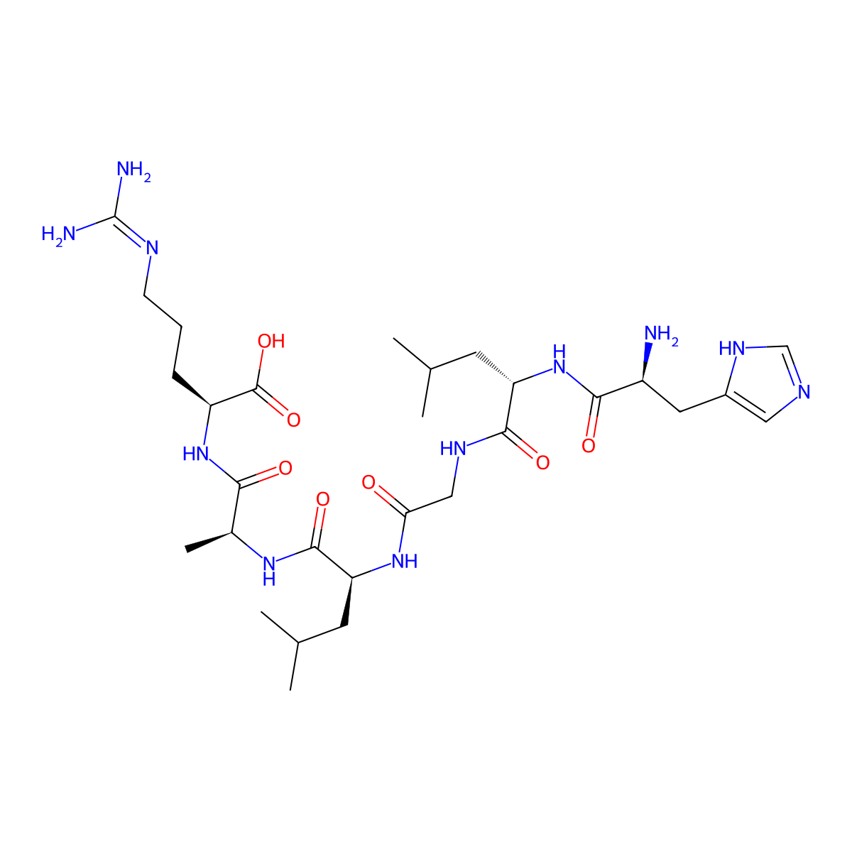 Complement C3a, (72-77) molecular structure, CAS 66157-45-7